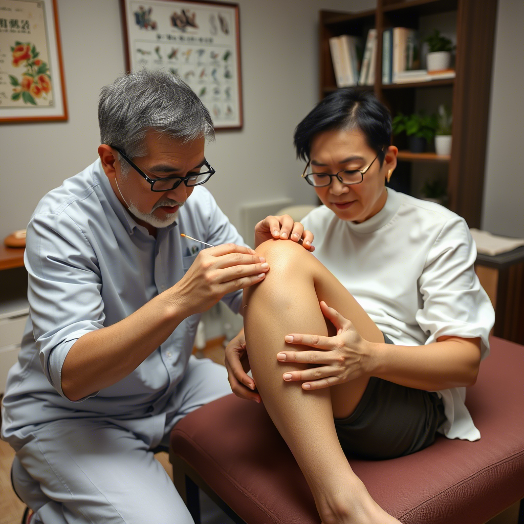 درمان آرتریت زانو با طب سوزنی