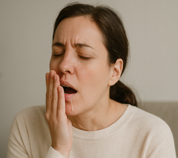 ترشح شدید بزاق دهان