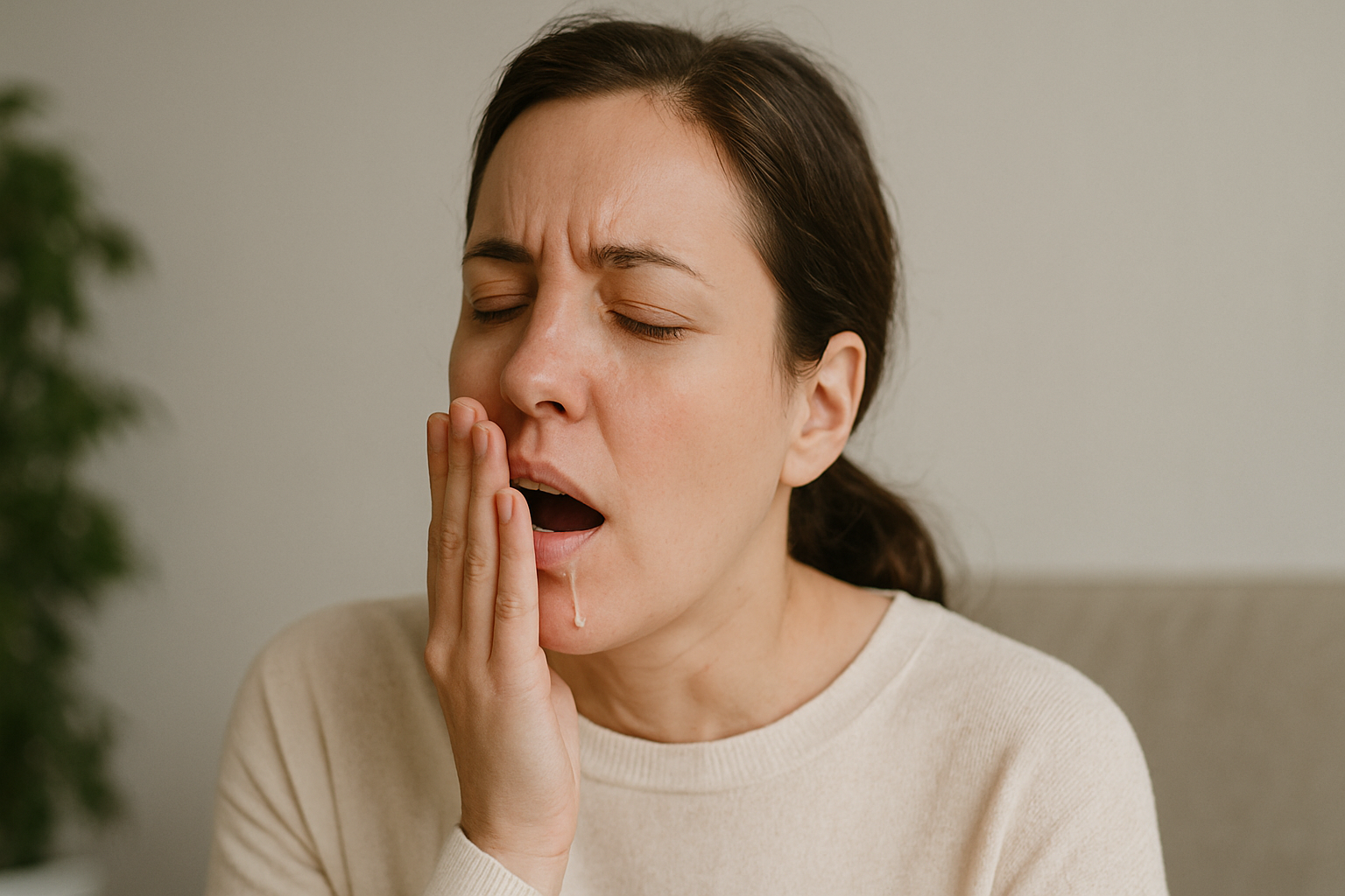 ترشح شدید بزاق دهان