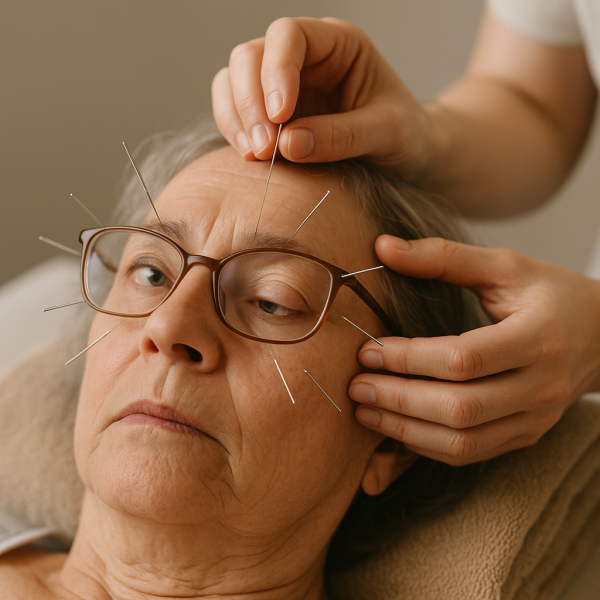 درمان انحراف چشم با طب سوزنی