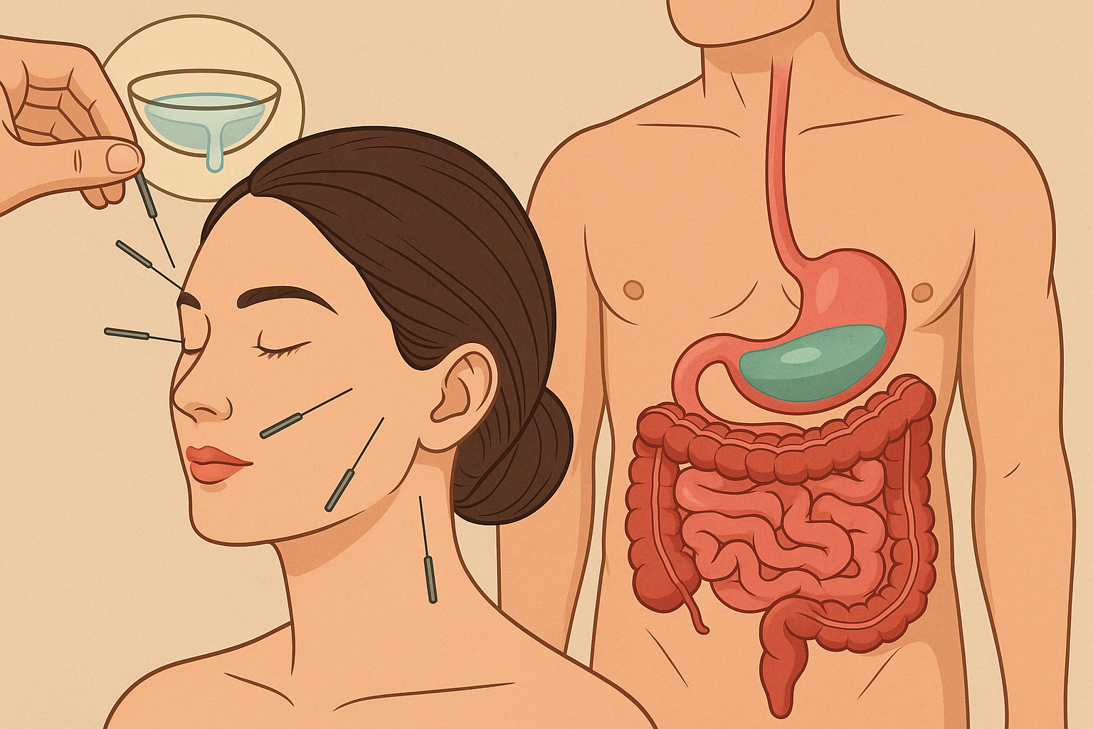 درمان بلغم با طب سوزنی