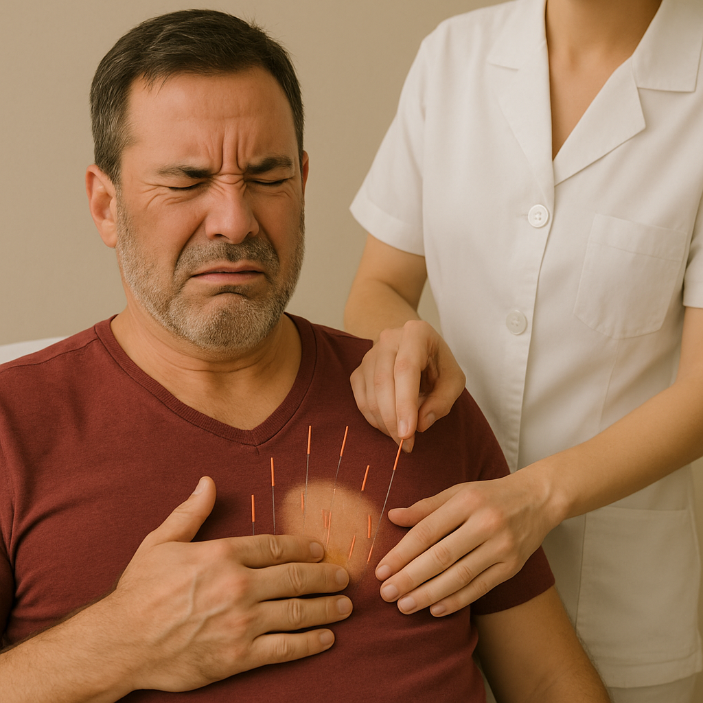 درمان درد قفسه سینه با طب سوزنی