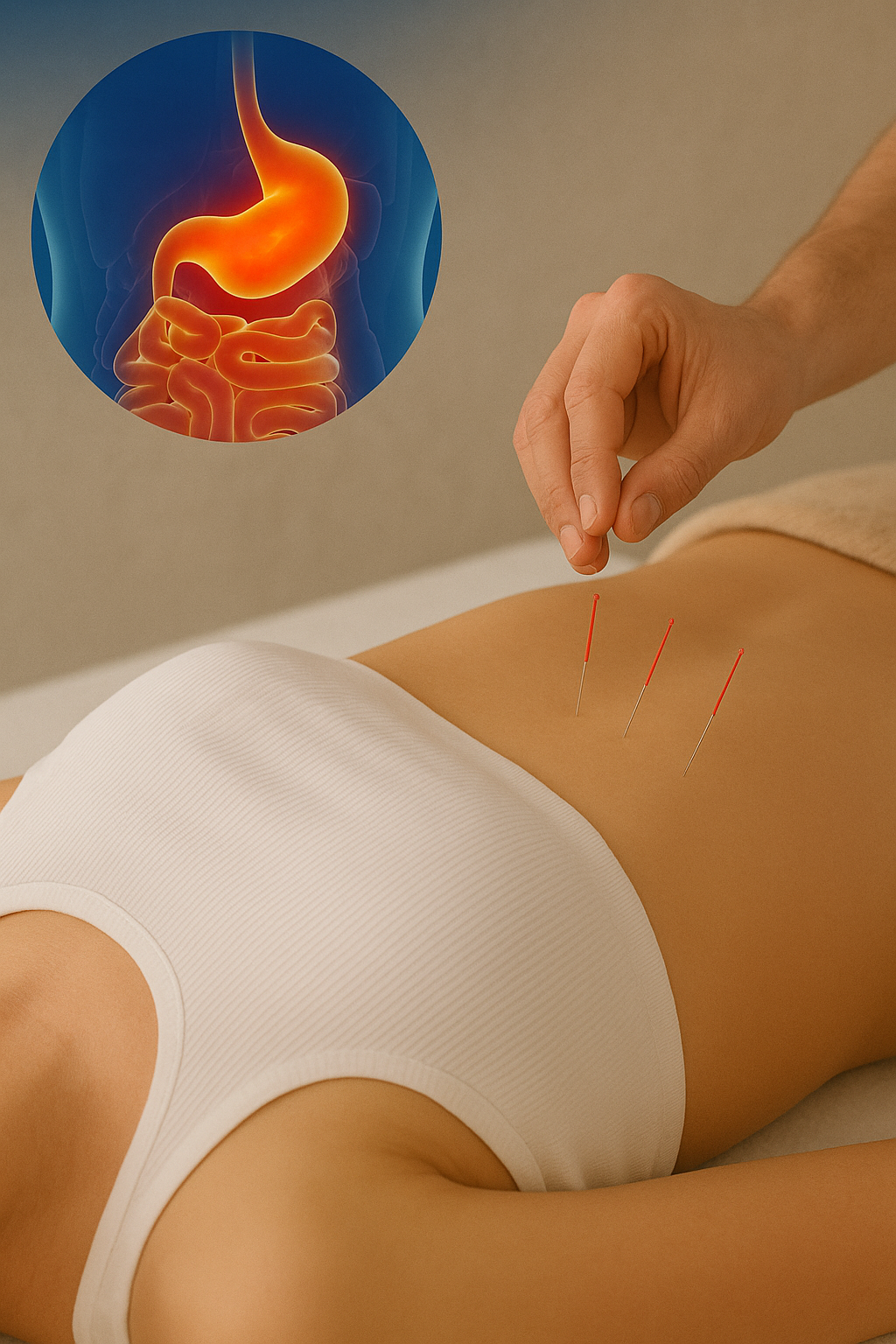 درمان عارضه‌های عمومی شکم با طب سوزنی