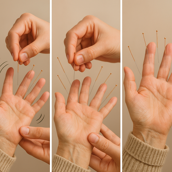 درمان لرزش دست با طب سوزنی