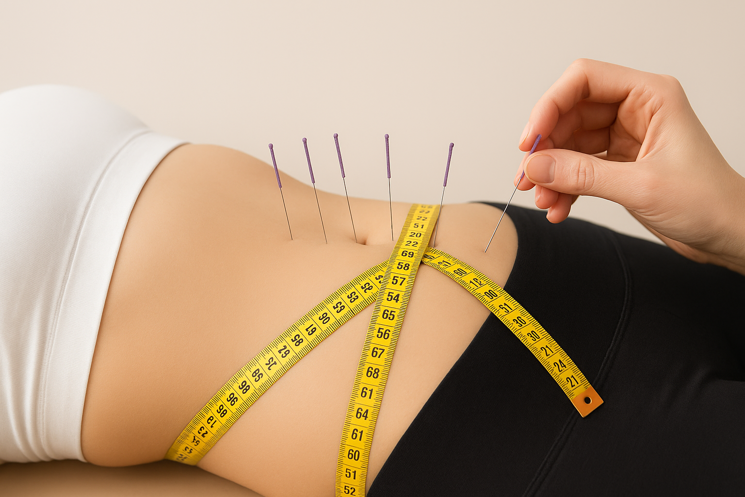 طب سوزنی برای لاغری شکم